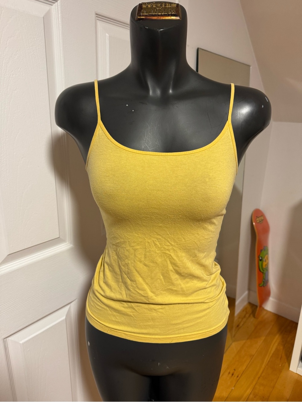 Yellow Spaghetti Strap Tank Top - Women's Basic Camisole